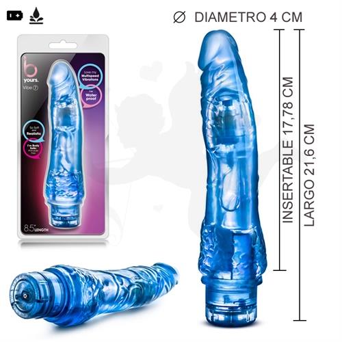 Vibrador de varias velocidades celeste