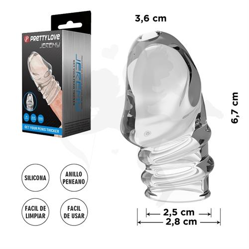 Funda para la cabeza del pene de material TPR